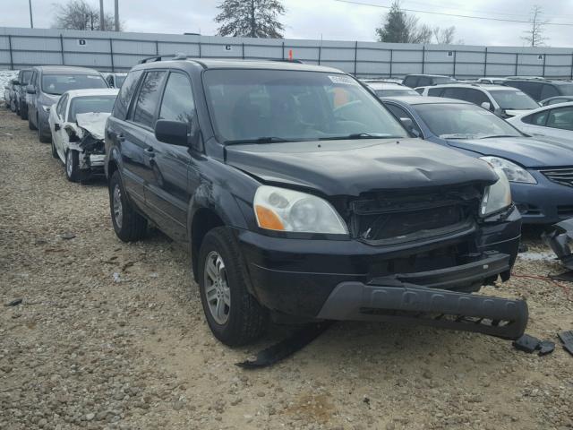 2HKYF18625H558300 - 2005 HONDA PILOT EXL BLACK photo 1