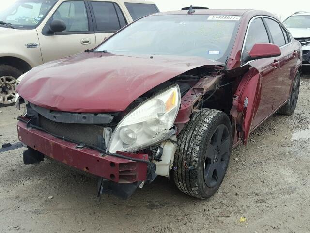 1G8ZS57B49F147383 - 2009 SATURN AURA XE RED photo 2