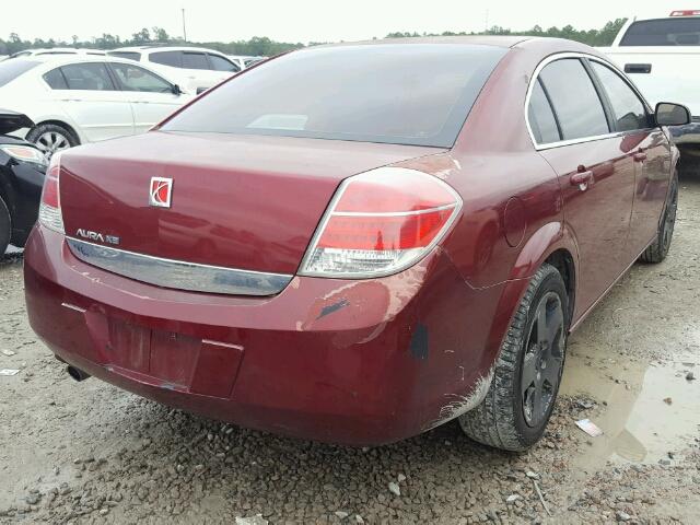 1G8ZS57B49F147383 - 2009 SATURN AURA XE RED photo 4