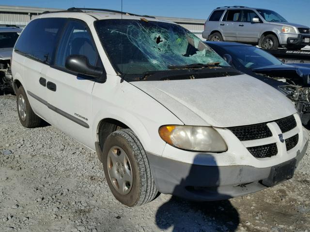 1B4GP253X1B221939 - 2001 DODGE CARAVAN SE WHITE photo 1