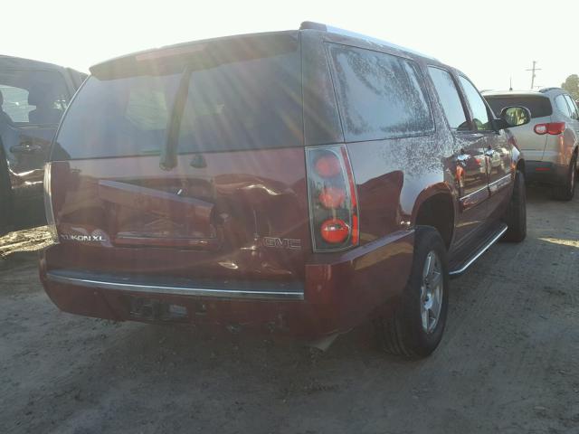 1GKFK66847J330026 - 2007 GMC YUKON XL D RED photo 4