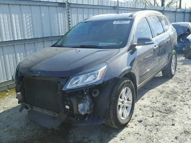 1GNKRGKD4EJ276696 - 2014 CHEVROLET TRAVERSE L GRAY photo 2