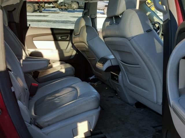 1GKEV33728J144337 - 2008 GMC ACADIA SLT წითელი ფოტო 6