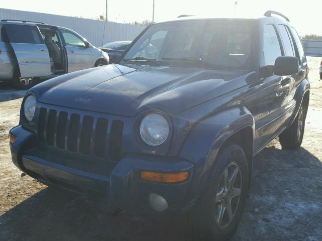 1J4GL58K73W518000 - 2003 JEEP LIBERTY LI BLUE photo 2