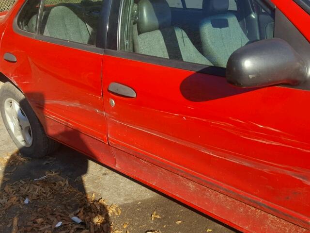 1G1JC52F457173280 - 2005 CHEVROLET CAVALIER RED photo 10