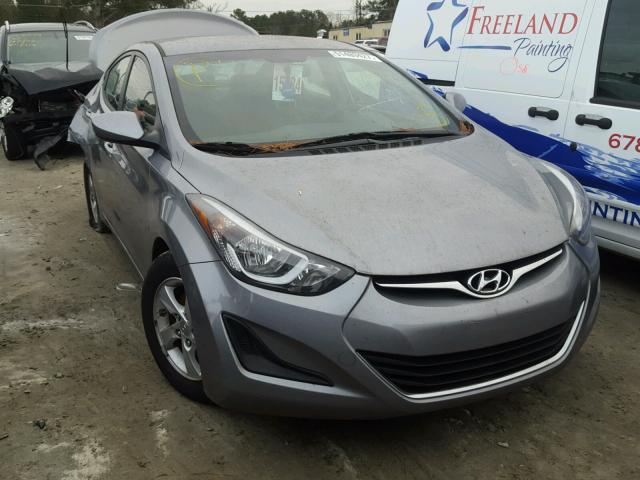 KMHDH4AE3FU252124 - 2015 HYUNDAI ELANTRA SE GRAY photo 1