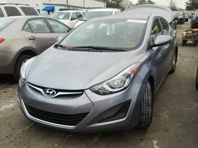 KMHDH4AE3FU252124 - 2015 HYUNDAI ELANTRA SE GRAY photo 2