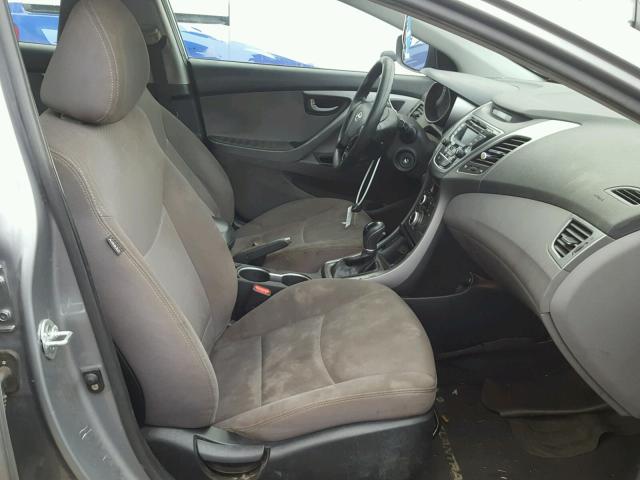 KMHDH4AE3FU252124 - 2015 HYUNDAI ELANTRA SE GRAY photo 5