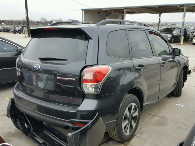 JF2SJADCXJH459749 - 2018 SUBARU FORESTER 2 GRAY photo 4