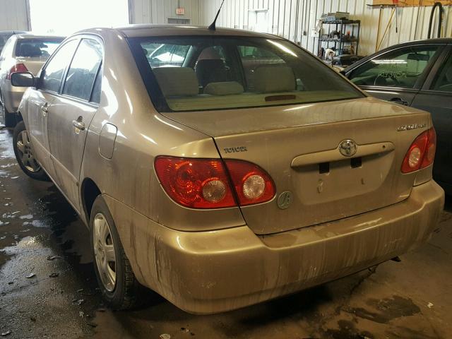 1NXBR32E56Z647788 - 2006 TOYOTA COROLLA CE TAN photo 3