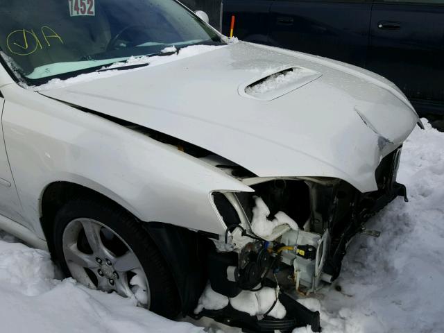 4S3BL676364202278 - 2006 SUBARU LEGACY GT WHITE photo 9