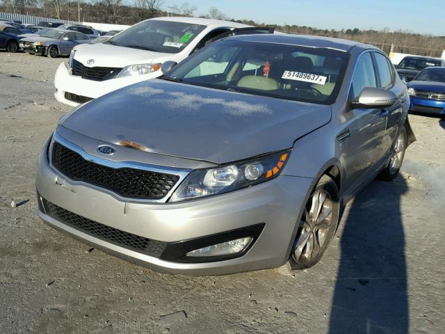 5XXGN4A78CG033995 - 2012 KIA OPTIMA EX SILVER photo 2