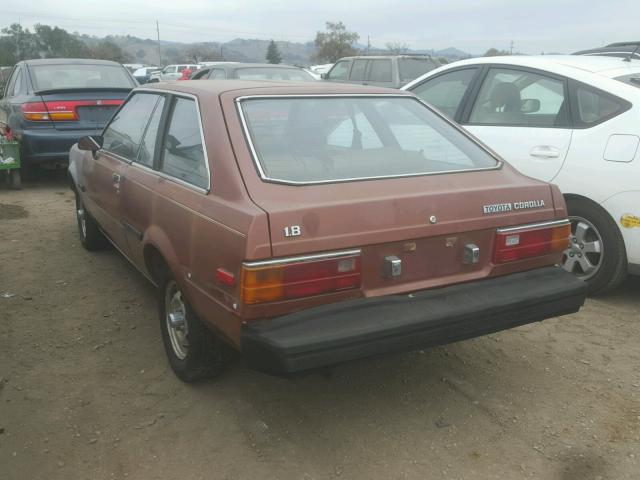 JT2TE72L4B0684268 - 1981 TOYOTA COROLLA DE BROWN photo 3