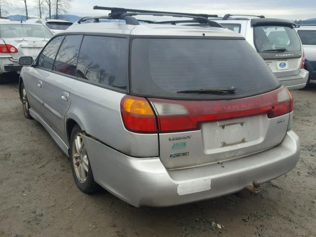 4S3BH646636302879 - 2003 SUBARU LEGACY GT SILVER photo 3