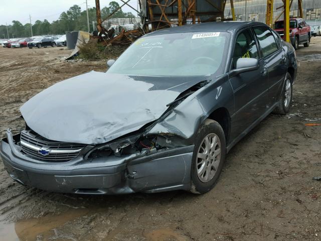 2G1WF52E149393185 - 2004 CHEVROLET IMPALA CHARCOAL photo 2