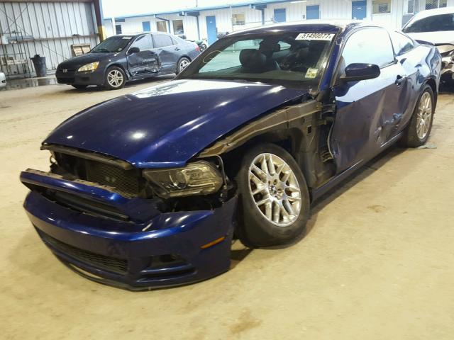 1ZVBP8AM3D5215396 - 2013 FORD MUSTANG BLUE photo 2