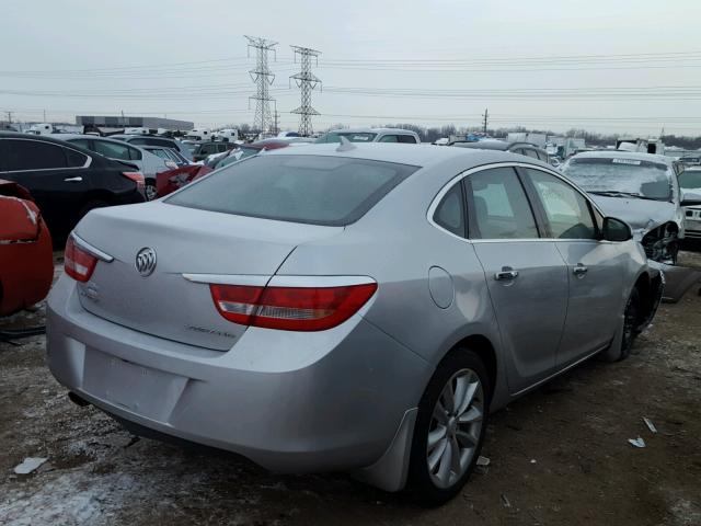 1G4PP5SK4E4219366 - 2014 BUICK VERANO SILVER photo 4