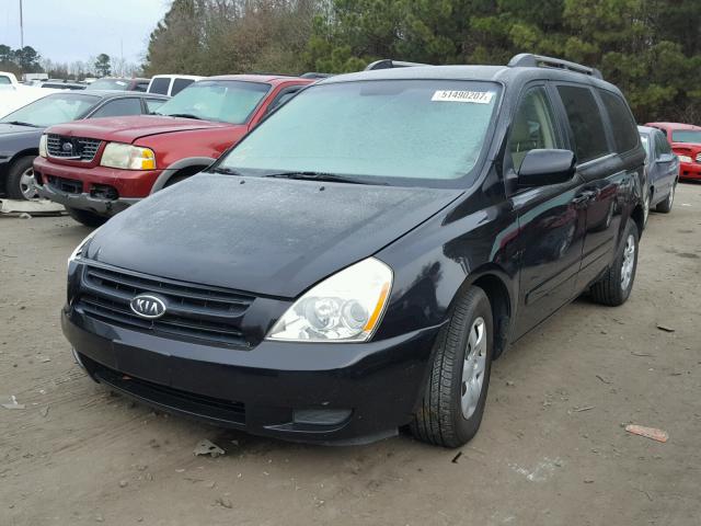 KNDMB233566080494 - 2006 KIA SEDONA EX BLACK photo 2