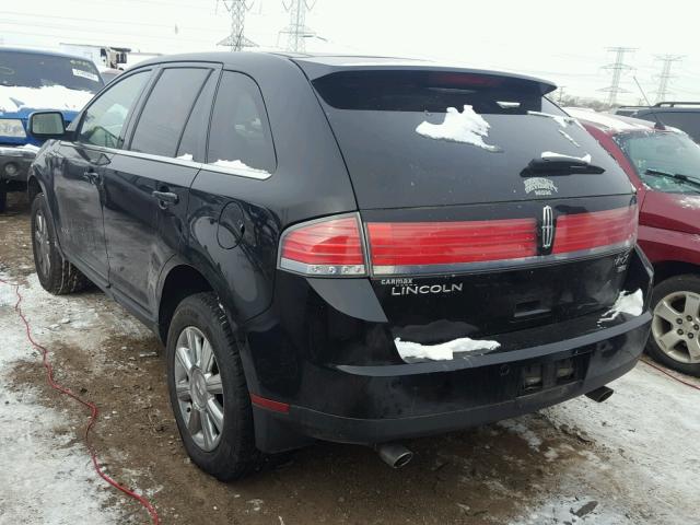 2LMDU88C87BJ19121 - 2007 LINCOLN MKX BLACK photo 3