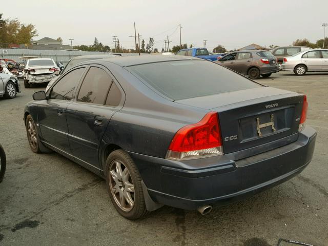 YV1RS592262542646 - 2006 VOLVO S60 2.5T BLUE photo 3