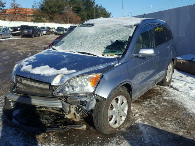 5J6RE48778L048617 - 2008 HONDA CR-V EXL BLUE photo 2