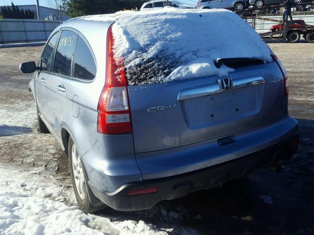 5J6RE48778L048617 - 2008 HONDA CR-V EXL BLUE photo 3