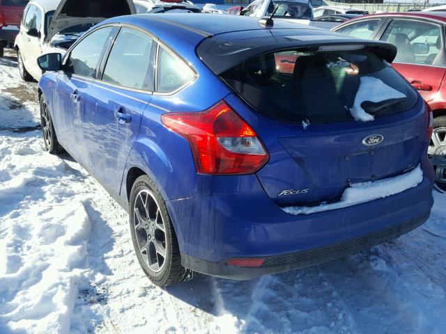 1FADP3K24DL183006 - 2013 FORD FOCUS SE BLUE photo 3