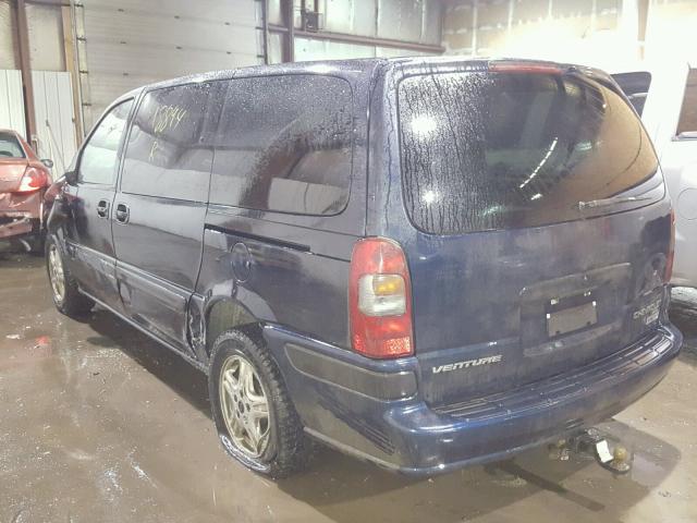 1GNDV03E32D195511 - 2002 CHEVROLET VENTURE BLUE photo 3