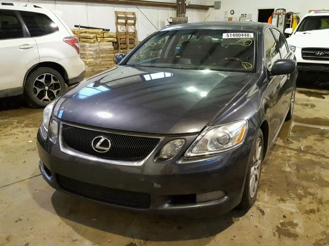 JTHBH96S265000347 - 2006 LEXUS GS 300 GRAY photo 2