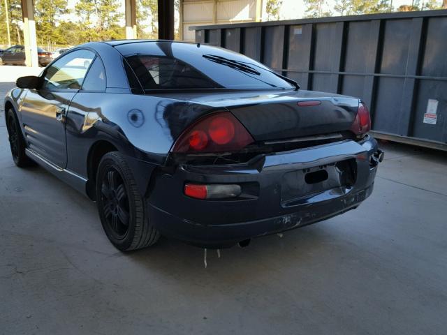 4A3AC54L4YE027601 - 2000 MITSUBISHI ECLIPSE GT BLACK photo 3