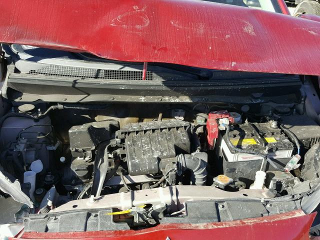 ML32A4HJ2EH004041 - 2014 MITSUBISHI MIRAGE ES RED photo 7