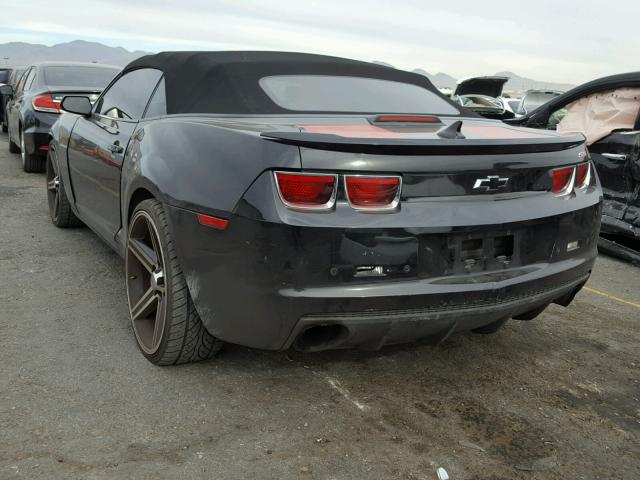 2G1FK3DJ6B9204702 - 2011 CHEVROLET CAMARO 2SS BLACK photo 3