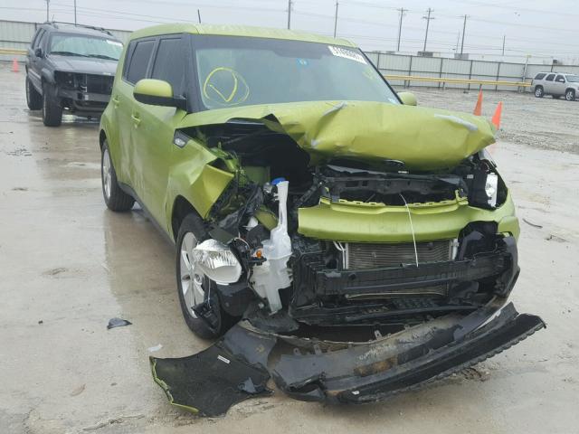 KNDJN2A24E7041960 - 2014 KIA SOUL GREEN photo 1