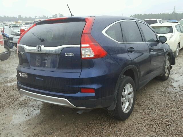 3CZRM3H54FG708084 - 2015 HONDA CR-V EX BLUE photo 4