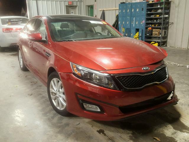 5XXGN4A74EG318888 - 2014 KIA OPTIMA EX RED photo 1