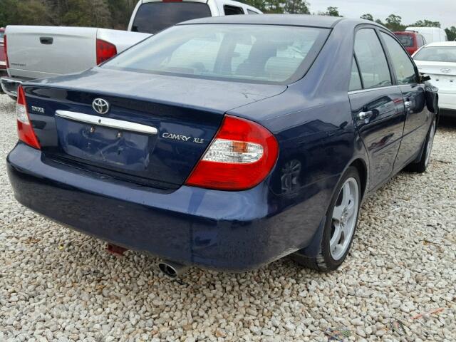4T1BE32K34U363025 - 2004 TOYOTA CAMRY LE BLUE photo 4