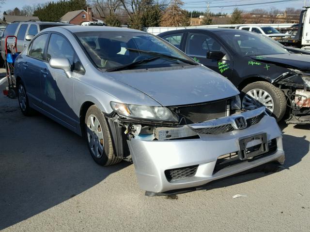 2HGFA16549H305074 - 2009 HONDA CIVIC LX SILVER photo 1