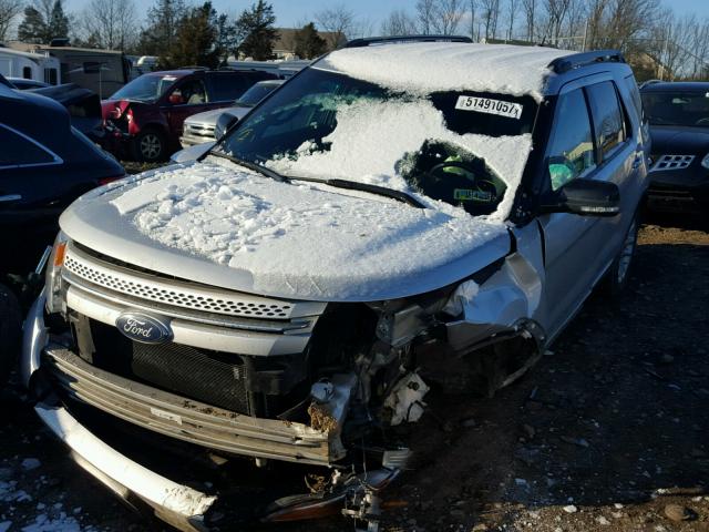 1FM5K8D80FGB64133 - 2015 FORD EXPLORER X SILVER photo 2