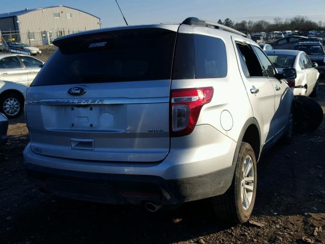 1FM5K8D80FGB64133 - 2015 FORD EXPLORER X SILVER photo 4