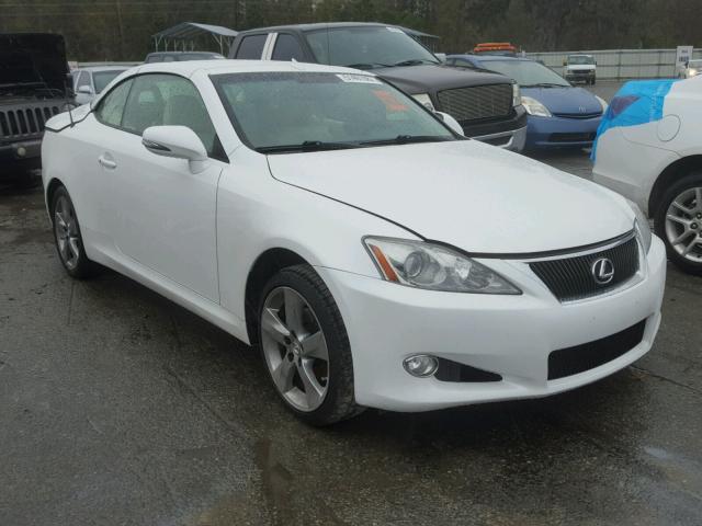 JTHFF2C21A2512758 - 2010 LEXUS IS 250 WHITE photo 1