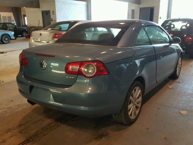 WVWBA71F78V036798 - 2008 VOLKSWAGEN EOS TURBO BLUE photo 4