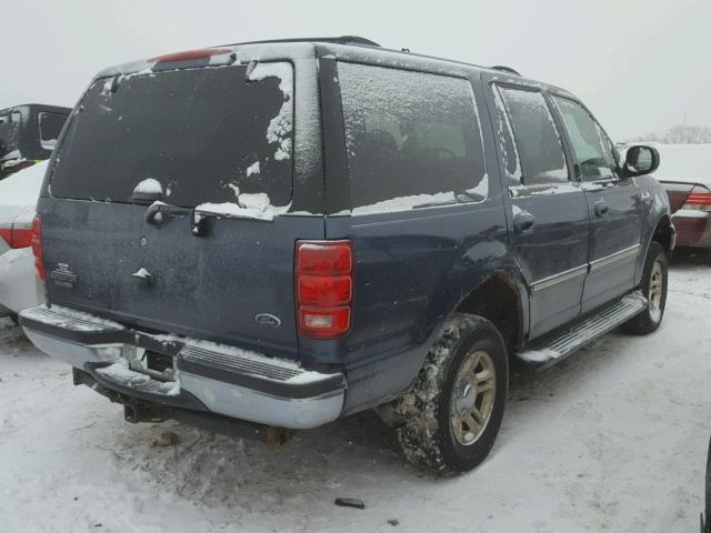 1FMRU1662YLB33541 - 2000 FORD EXPEDITION BLUE photo 4