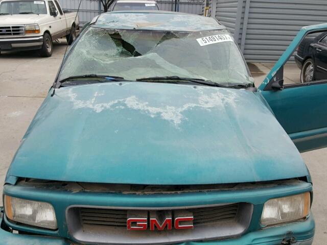 1GTCS1440S8517037 - 1995 GMC SONOMA GREEN photo 7