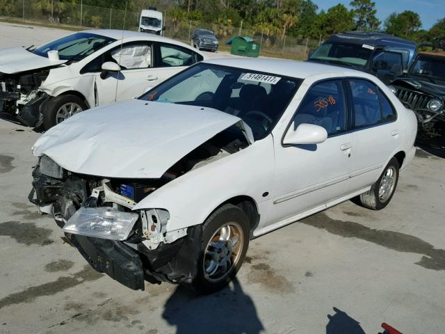 3N1AB41D0XL102924 - 1999 NISSAN SENTRA BAS WHITE photo 2