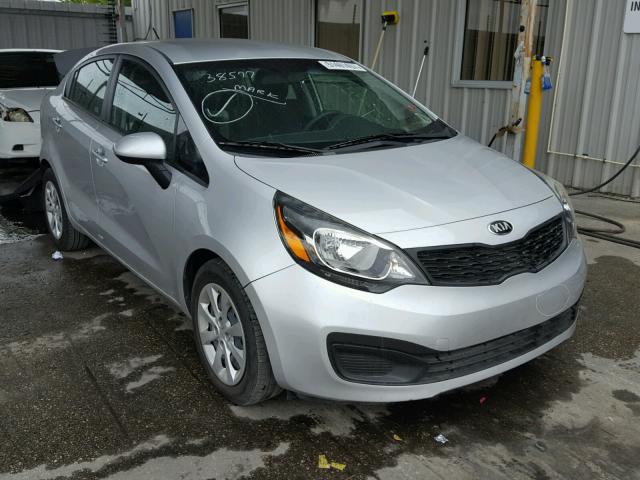 KNADM4A33F6492368 - 2015 KIA RIO LX SILVER photo 1