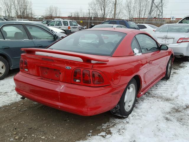 1FAFP4047WF255188 - 1998 FORD MUSTANG RED photo 4