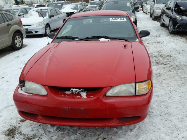 1FAFP4047WF255188 - 1998 FORD MUSTANG RED photo 9