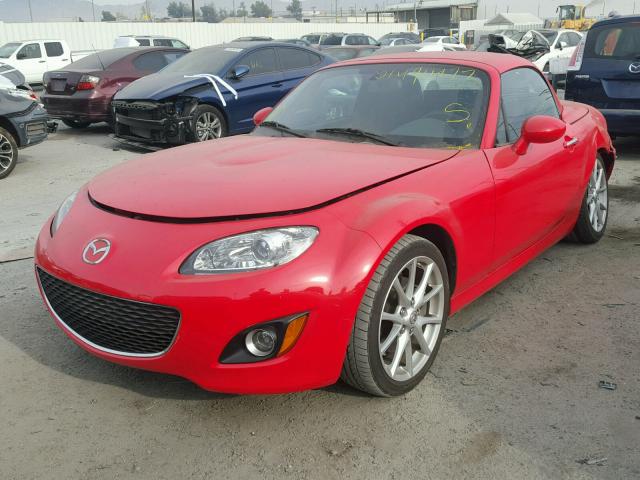 JM1NC2FF1A0211911 - 2010 MAZDA MX-5 MIATA RED photo 2