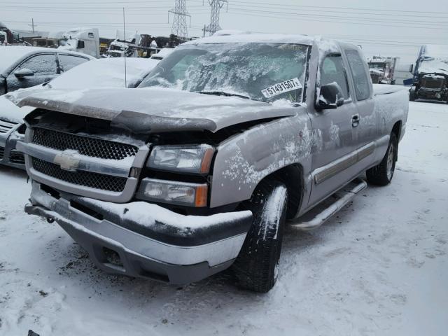 2GCEC19T241176591 - 2004 CHEVROLET SILVERADO SILVER photo 2