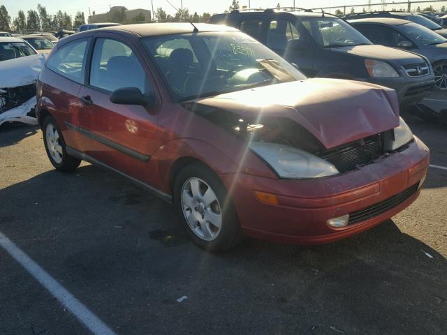3FAFP31361R124023 - 2001 FORD FOCUS ZX3 RED photo 1